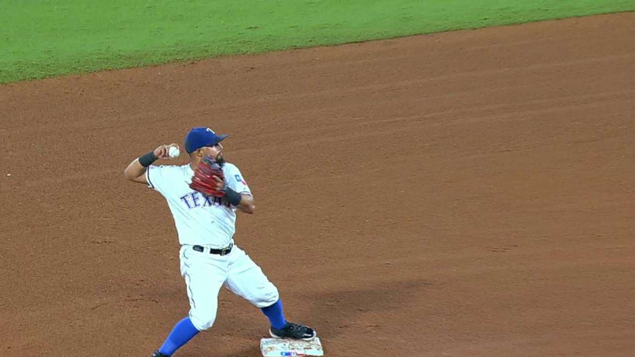 Griffin starts a double play