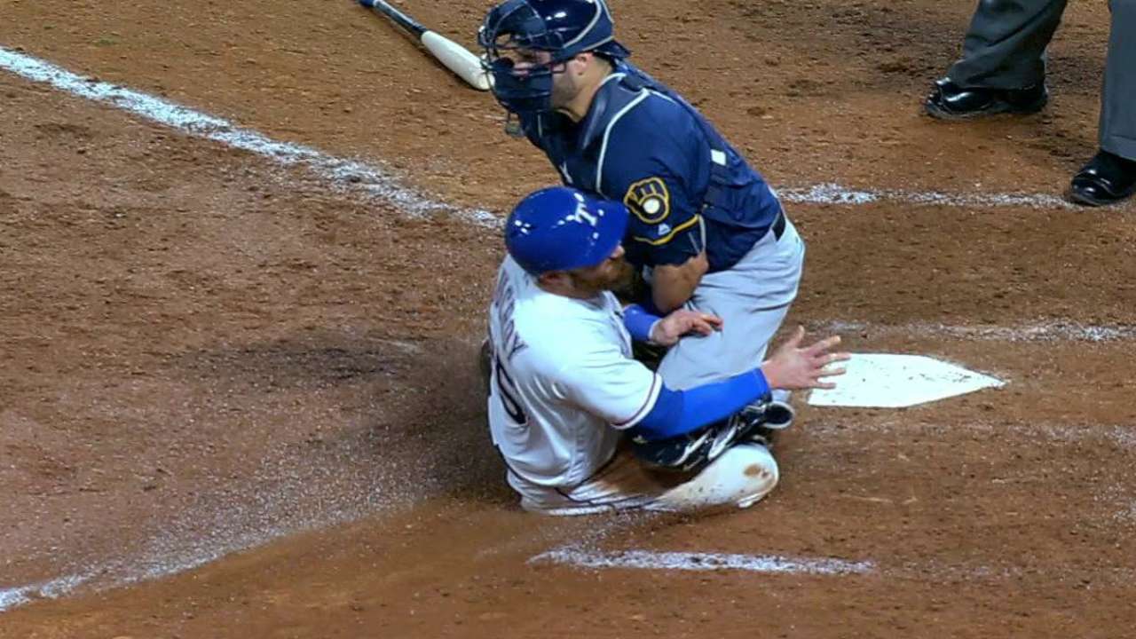 Santana cuts down Lucroy at home