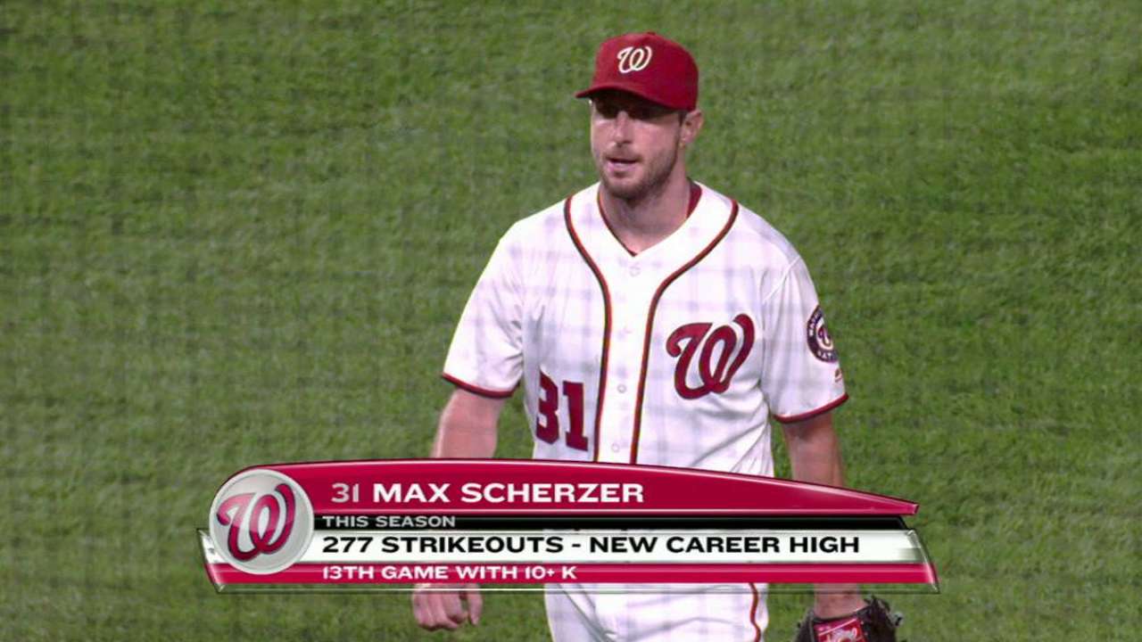 Scherzer sets Nats' club record
