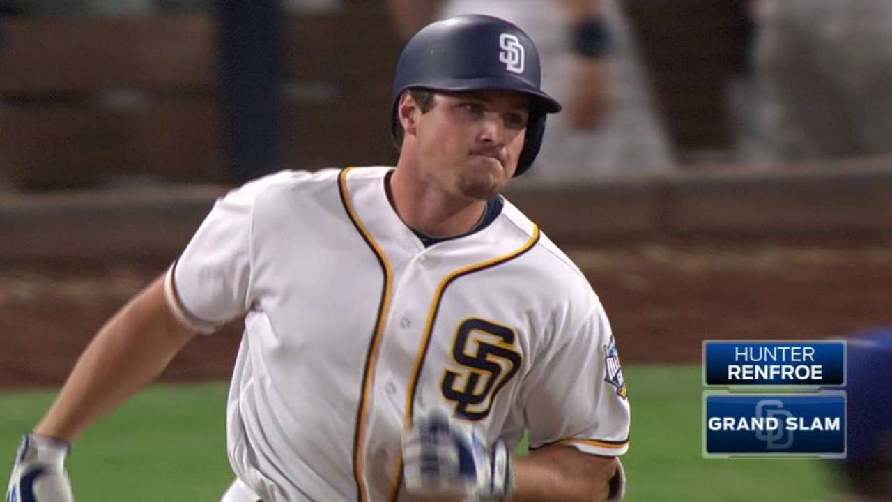 Renfroe's grand slam to center
