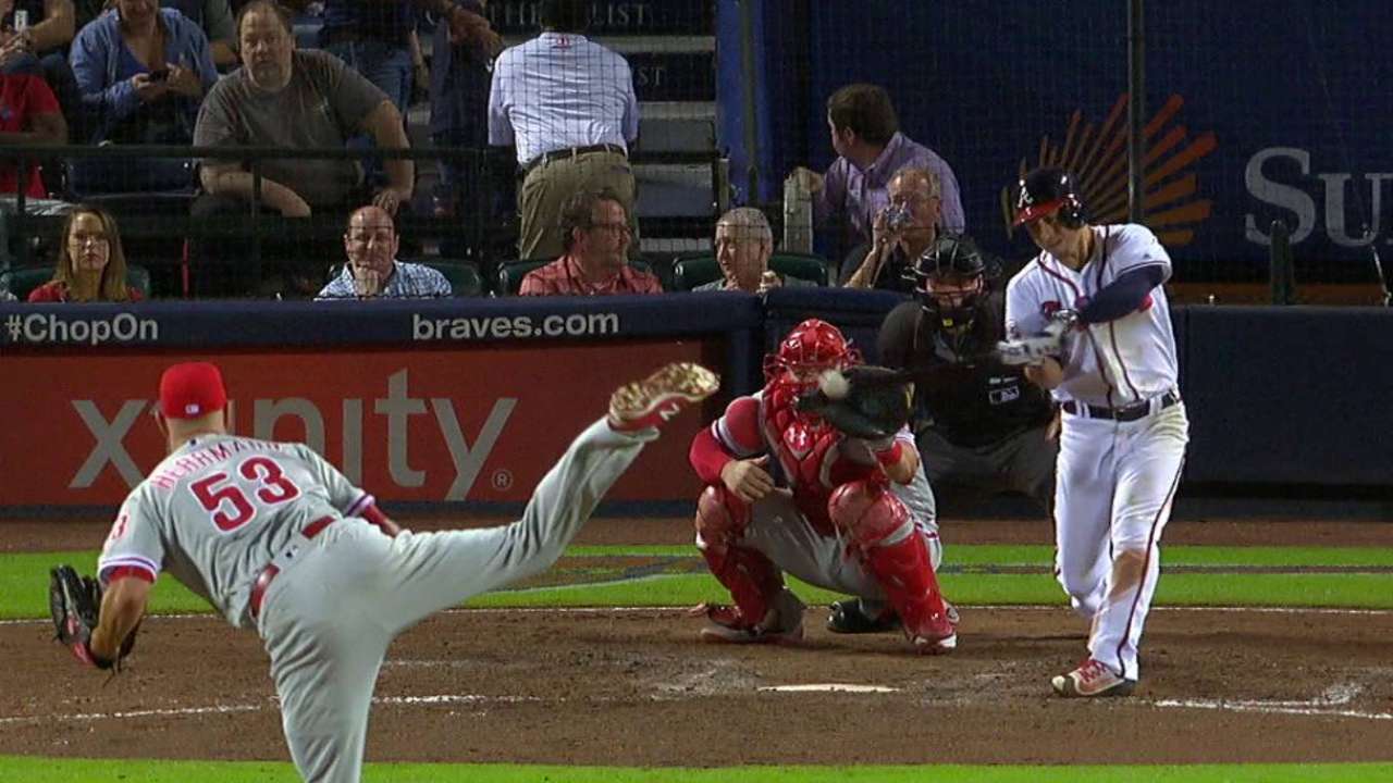 Castro empuja tres en paliza de los Bravos sobre los Filis