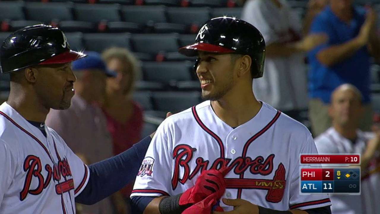 Ruiz's first career hit