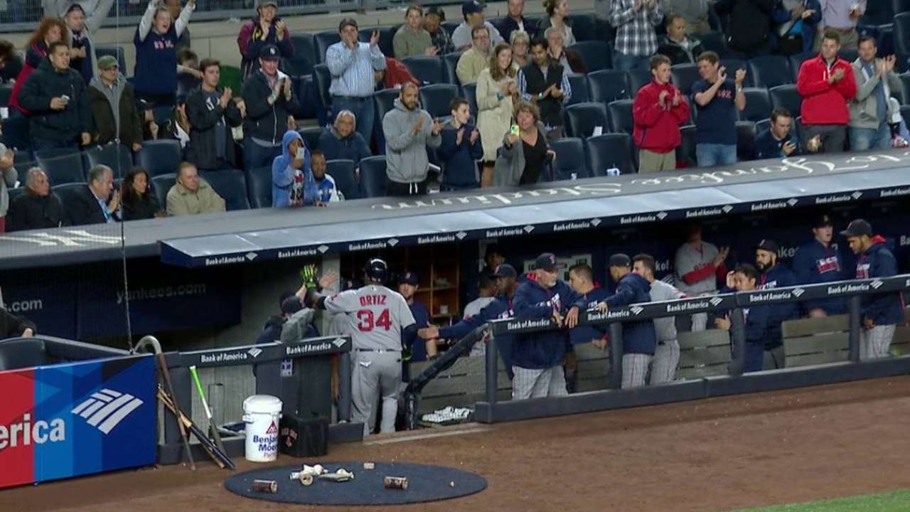 Apple of his eye: Papi delighted by NY sendoff