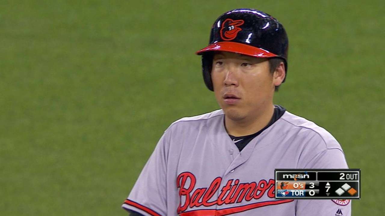 Kim's run-scoring single