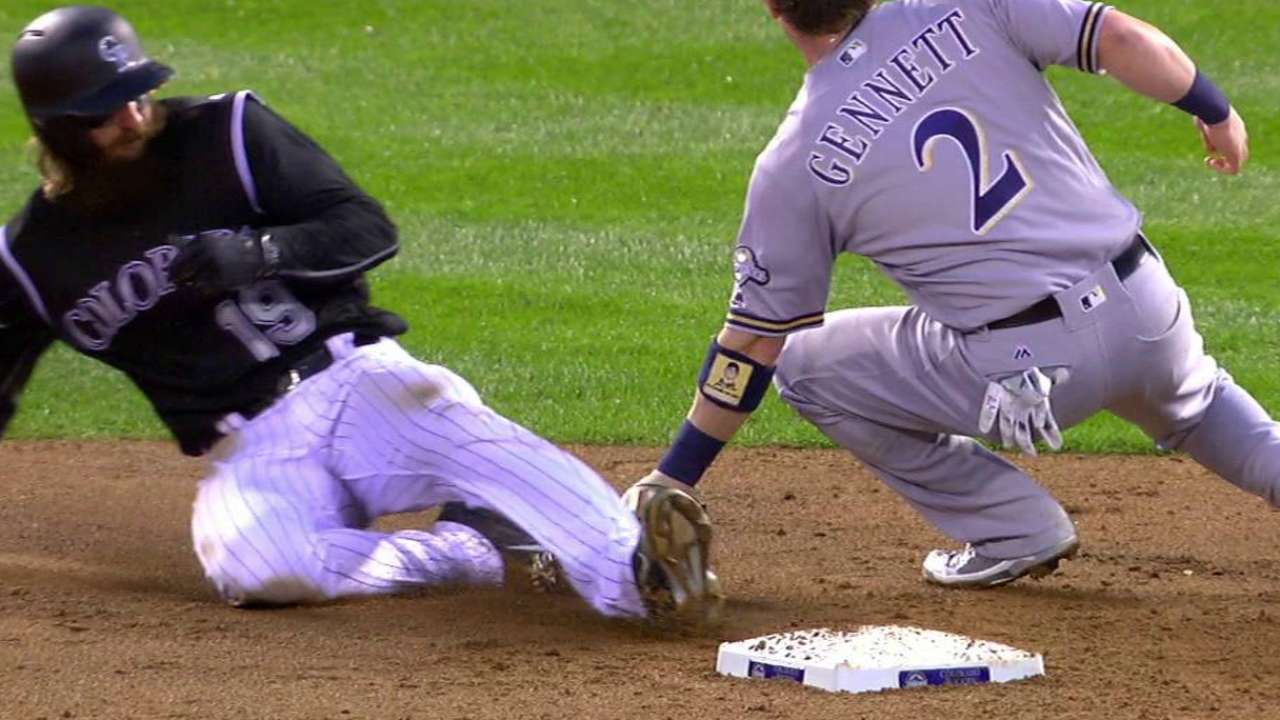 Brewers challenge safe call