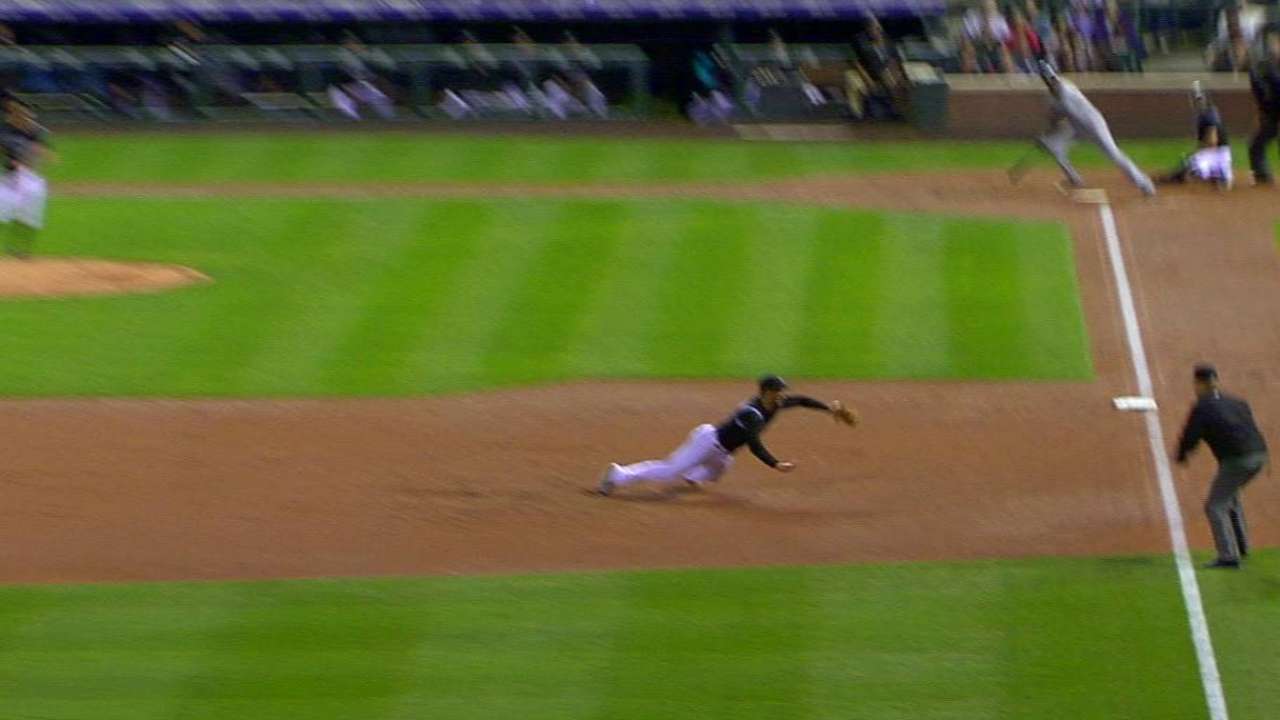 Arenado's diving stop