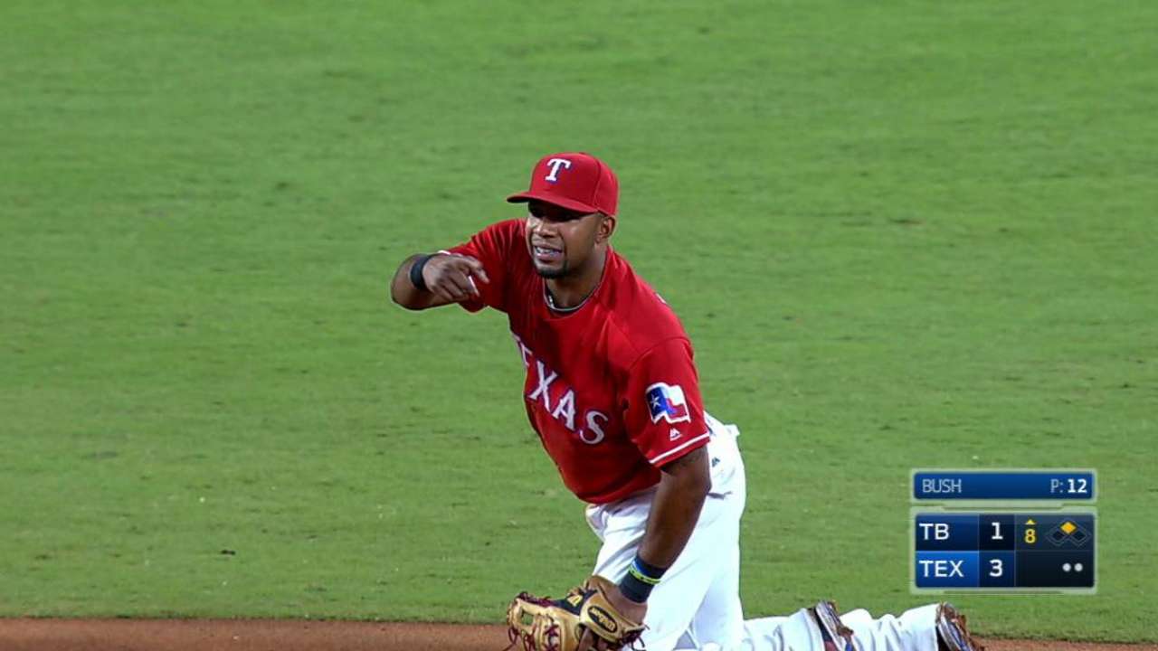 Andrus' diving grab