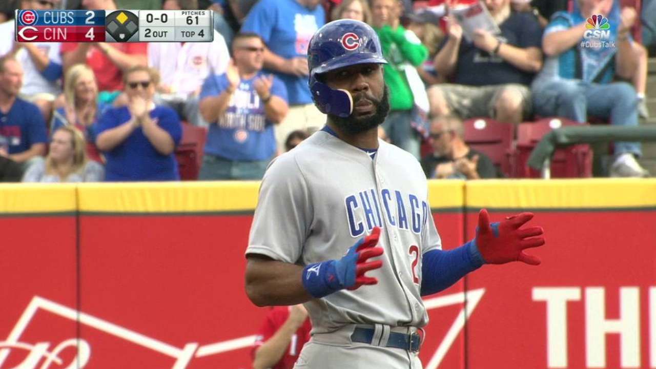 Heyward's two-run double