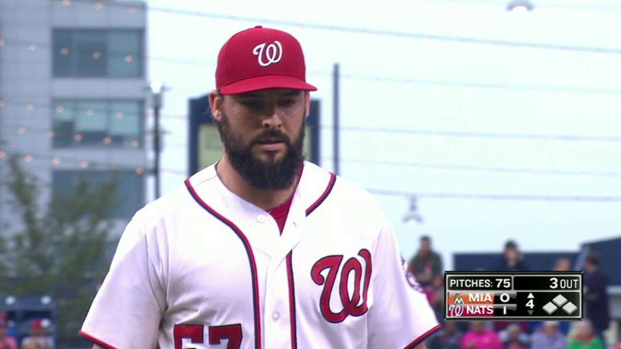 Roark strikes out Mathis