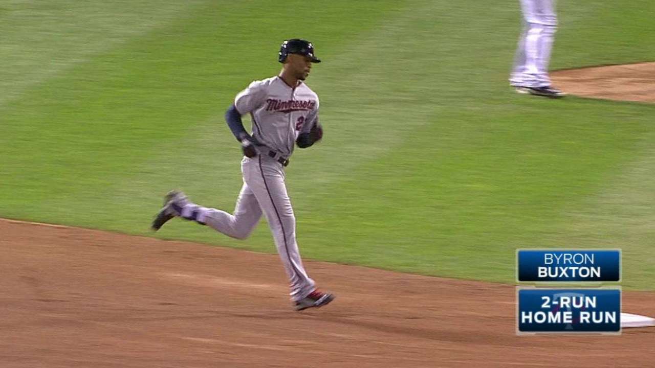 Buxton's two-run dinger