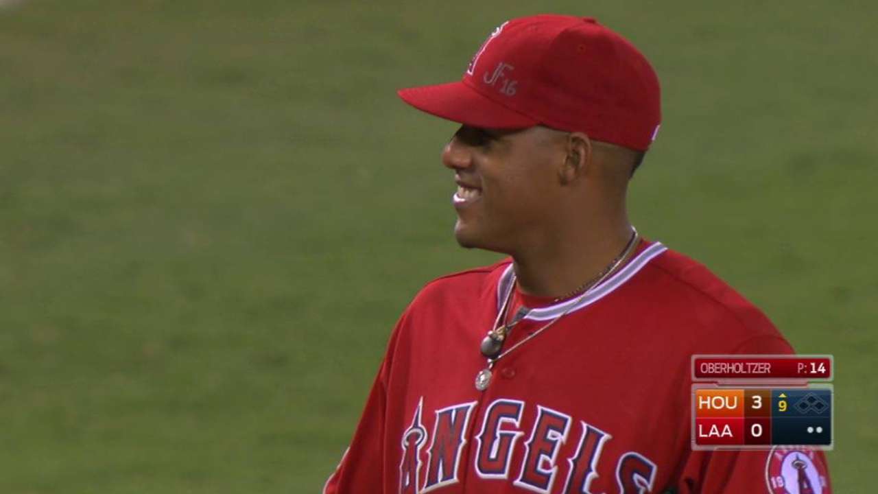 Escobar out with mild abdominal strain