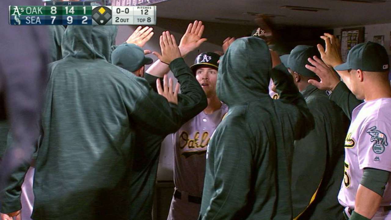Semien's go-ahead double