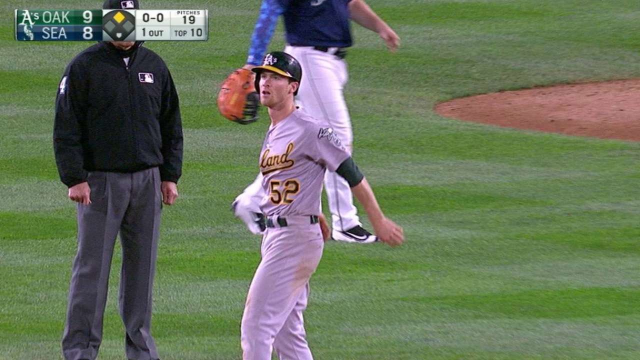 A's young players thrive in playoff atmosphere