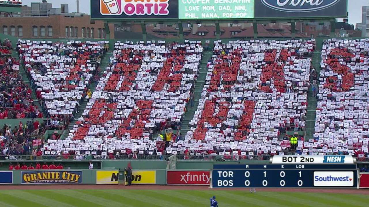 Big Papi receives long ovation