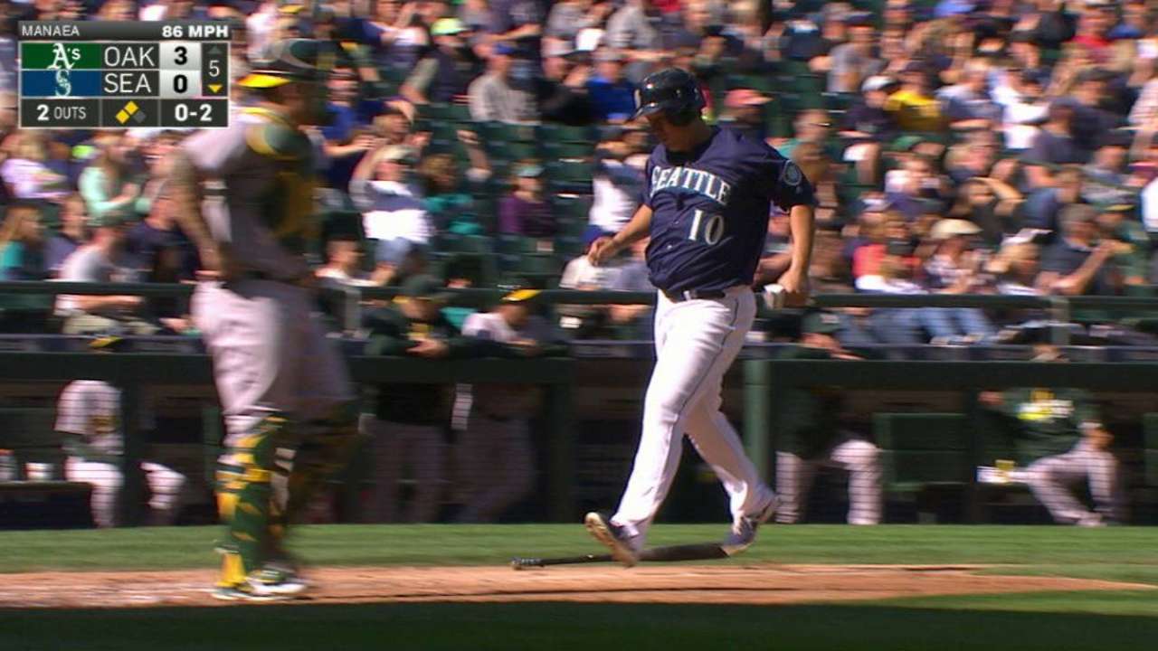Heredia's two-run double