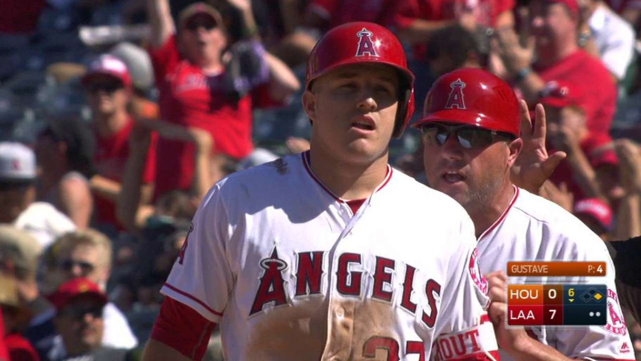 Trout's 100th RBI