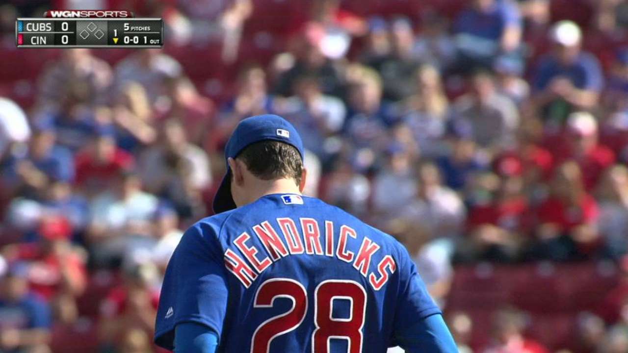 Hendricks strikes out Peraza