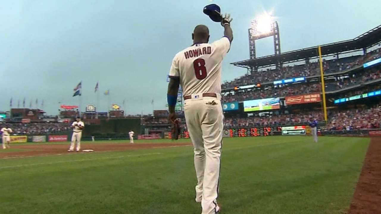 Phils improve in Howard's final year with team