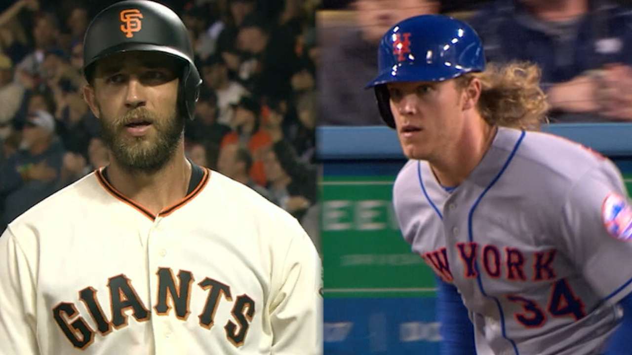 Bumgarner, Syndergaard show pop
