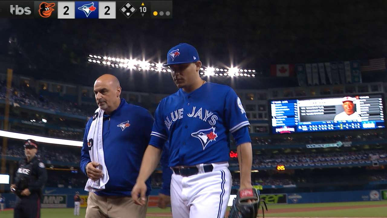 Osuna exits the game