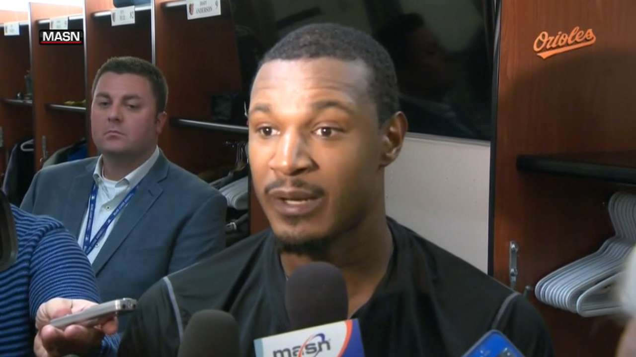 Jones on thrown beverage in 7th