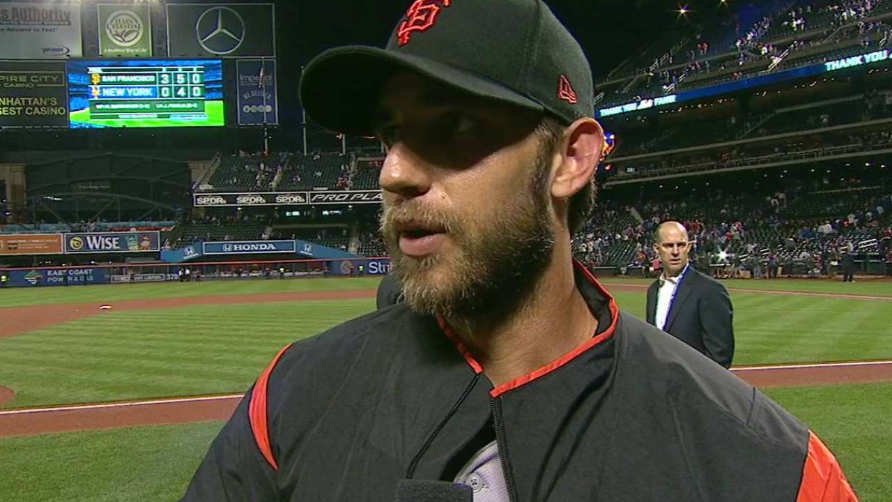 Bumgarner on four-hit shutout