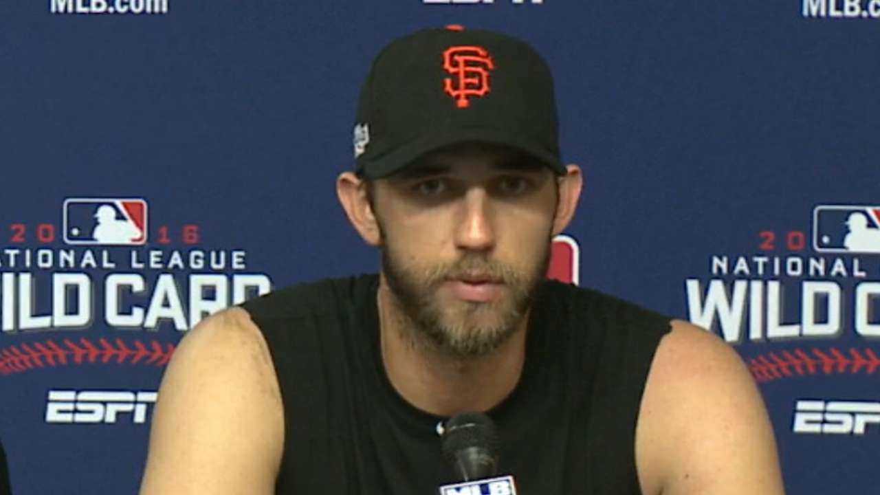 Oct. 5 Conor Gillaspie, Madison Bumgarner postgame interview