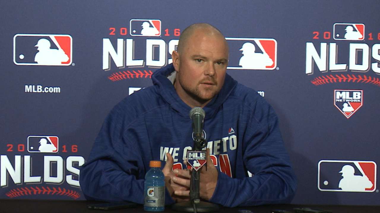 Oct. 6 Jon Lester workout day interview
