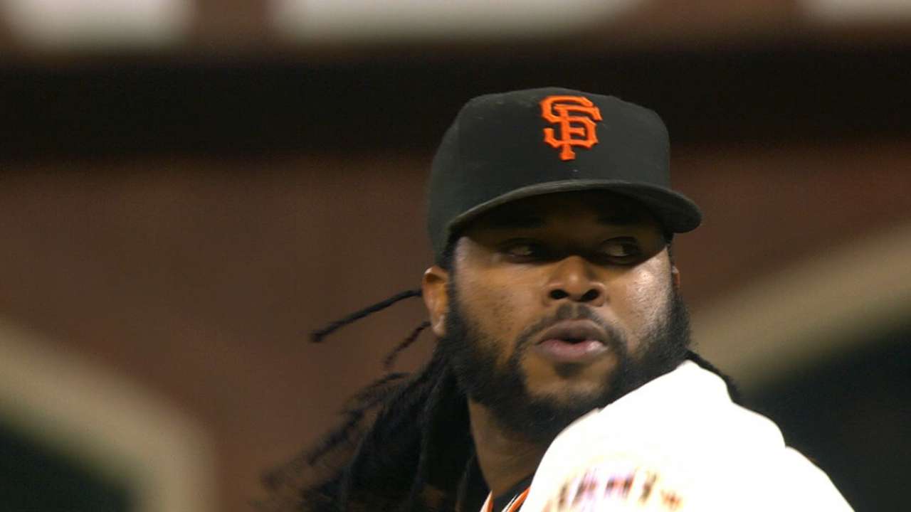 Oct. 6 Johnny Cueto workout day interview