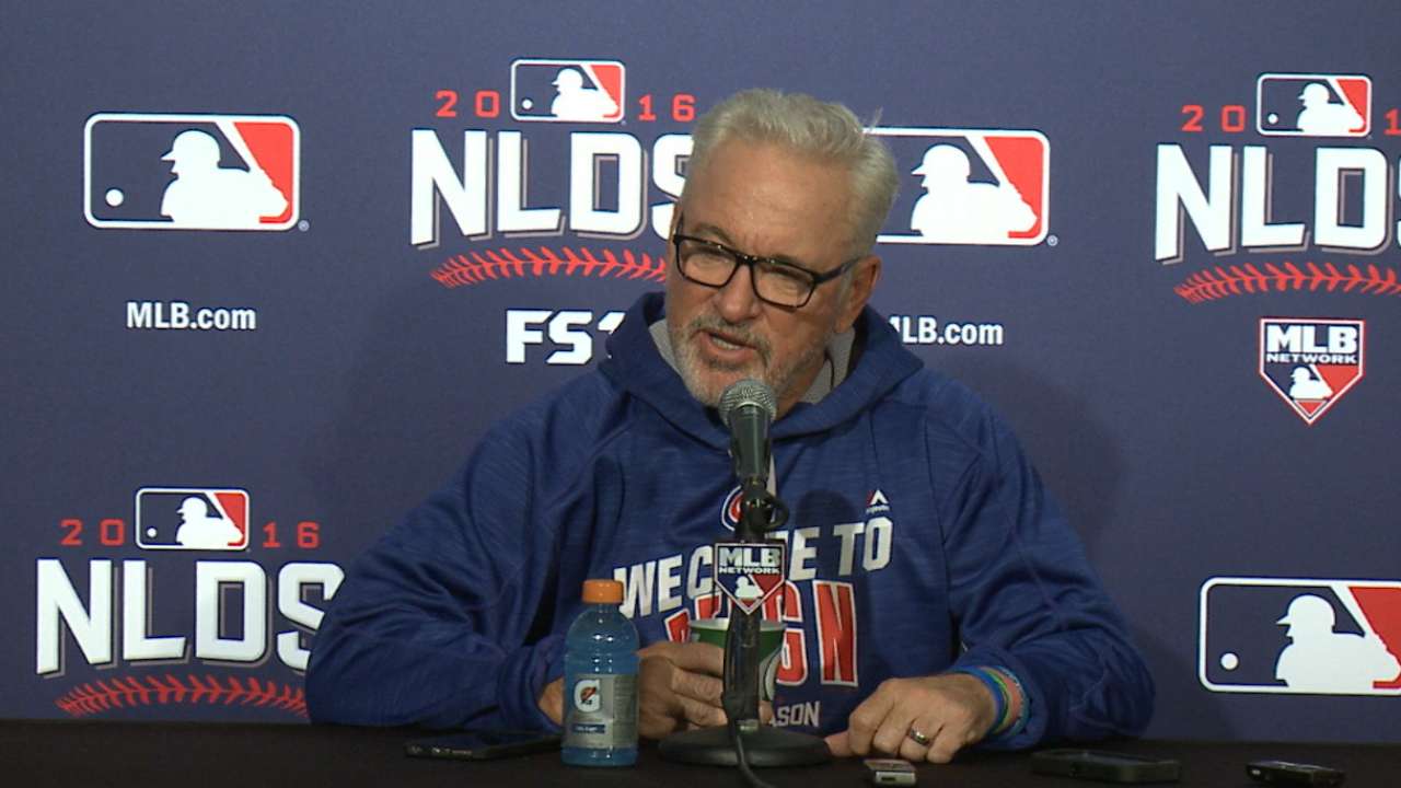 Oct. 6 Joe Maddon workout day interview
