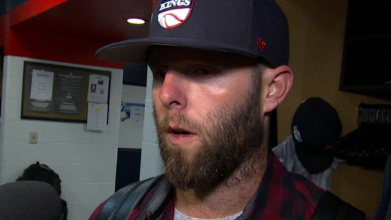 Pedroia on game-ending strikeout
