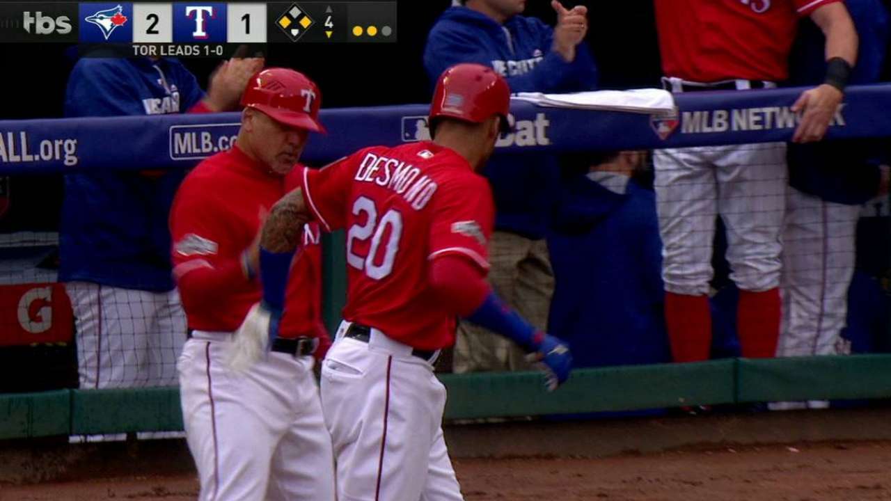 Desmond doing his part to jump-start Rangers
