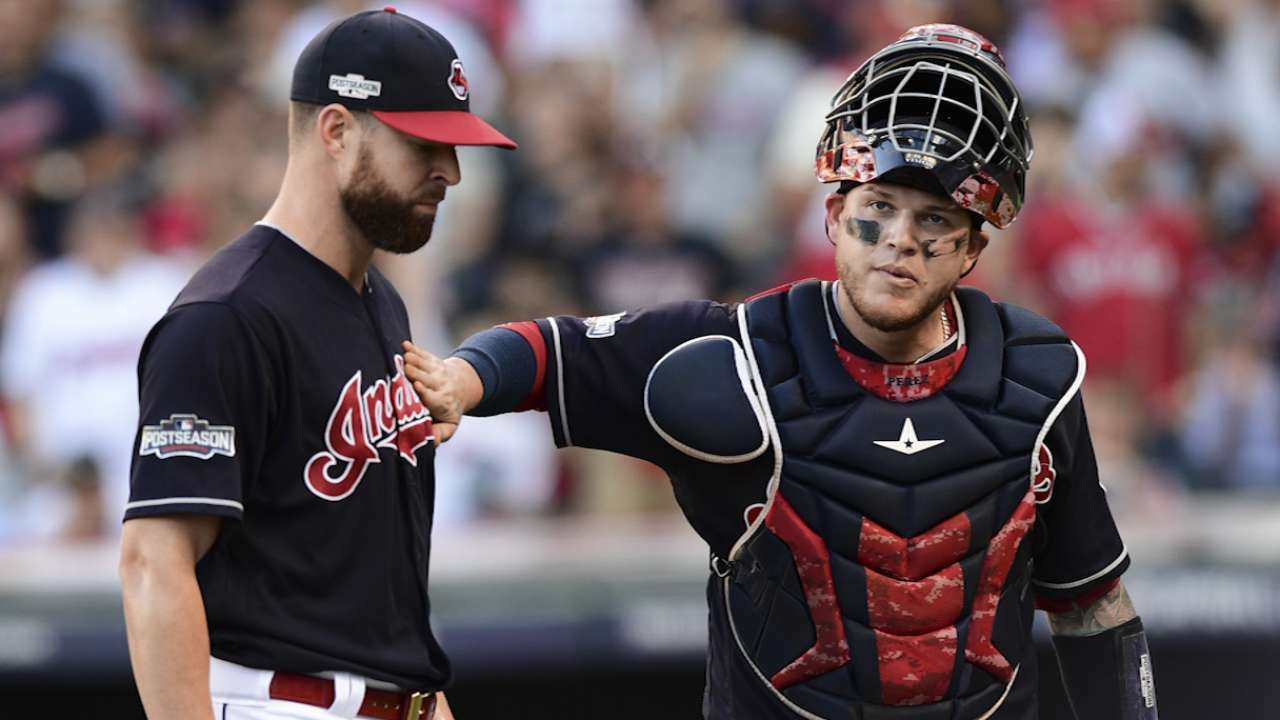 Oct. 7 Corey Kluber, Lonnie Chisenhall postgame interview