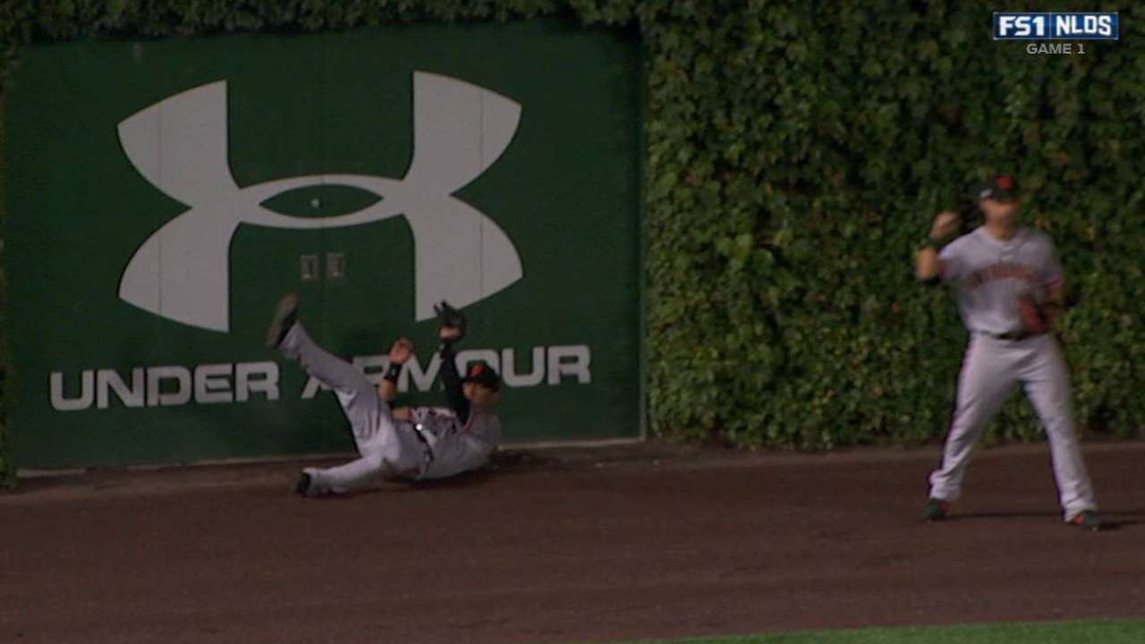 Hernandez's sliding catch