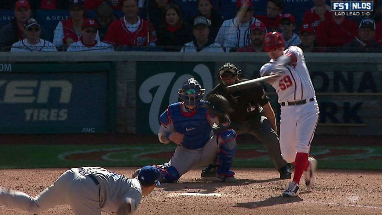 Hill toppers: Nats solve LA lefty, even NLDS