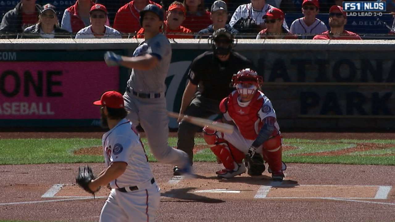 Seager swings hot bat in NLDS