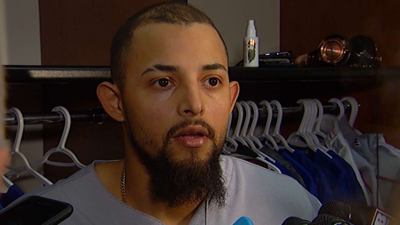 Odor discusses errant throw