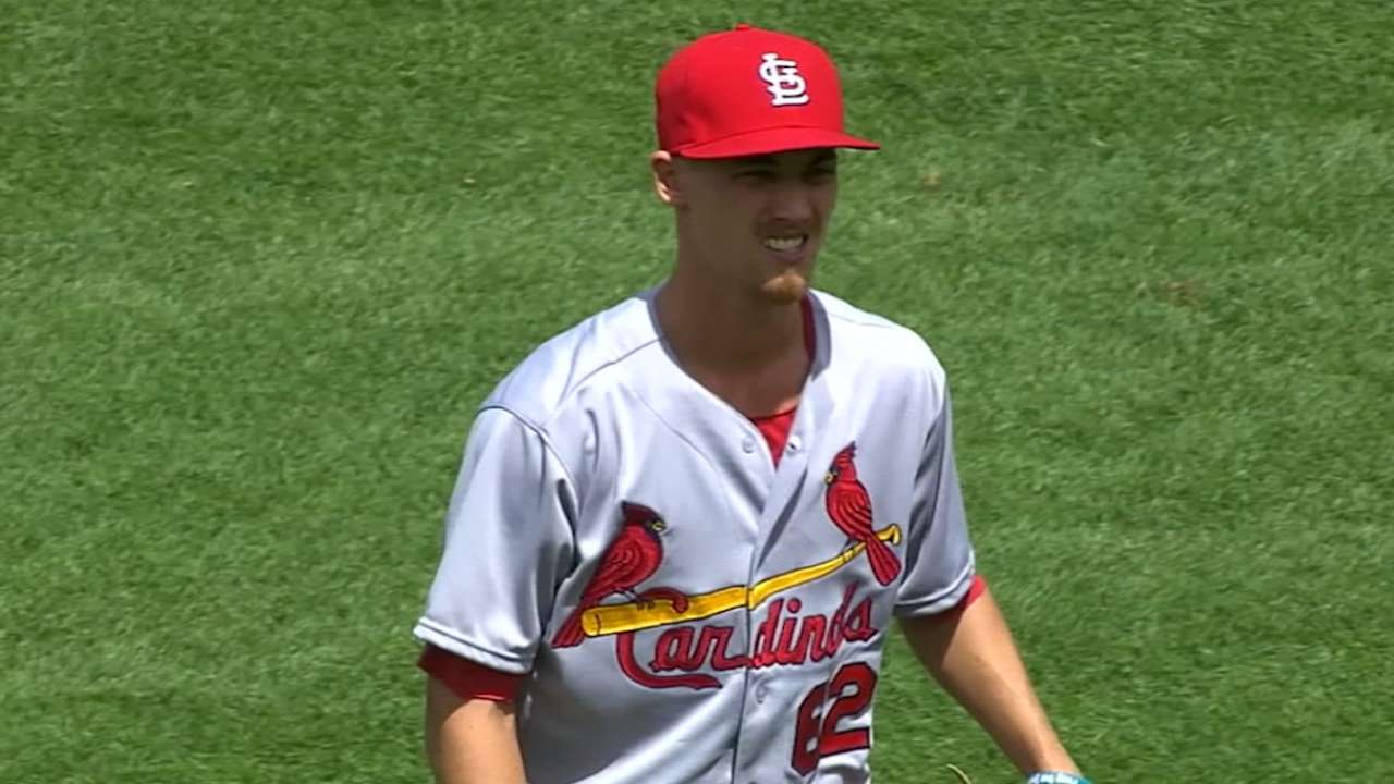 MLB Pipeline names Bader, Weaver Cards' Prospects of the Year