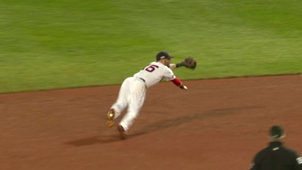 Statcast: Pedroia's diving stop