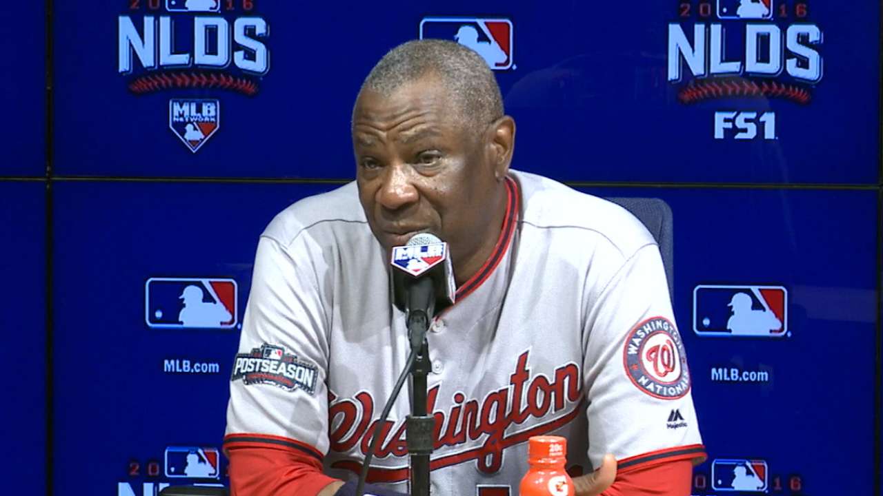 Baker on taking lead in NLDS