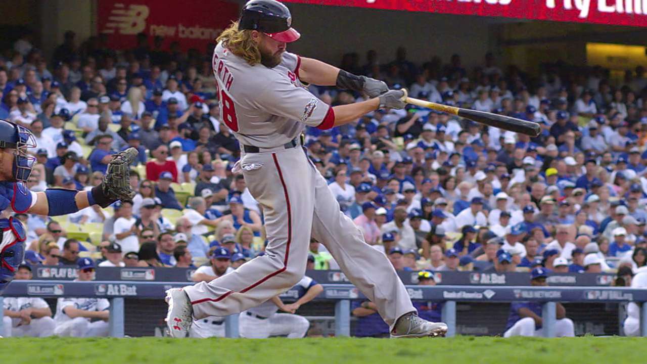 Werth homers in three-hit game