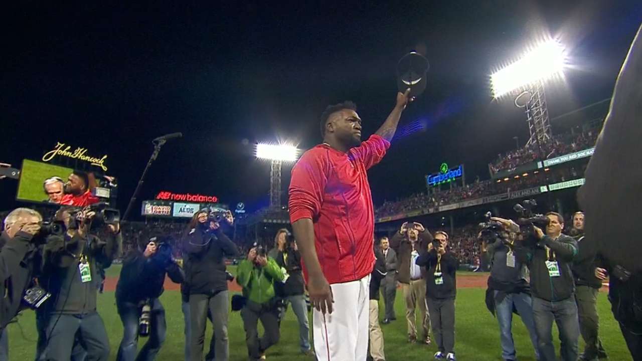 David Ortiz tuvo un emotivo adiós tras su último juego