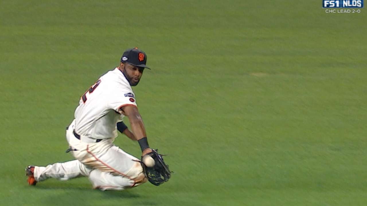 Span's diving catch
