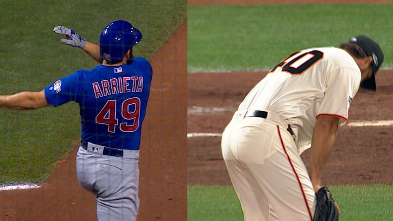 Must C: Arrieta's three-run HR
