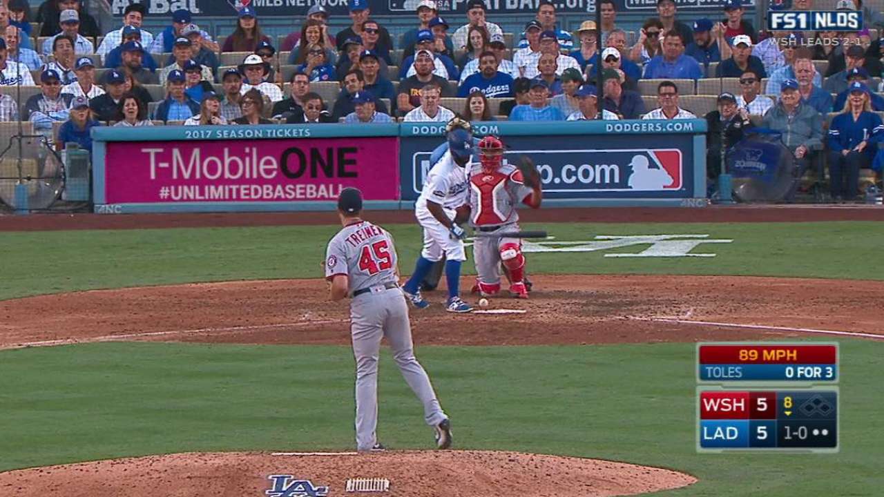 Toles' record-breaking HBP