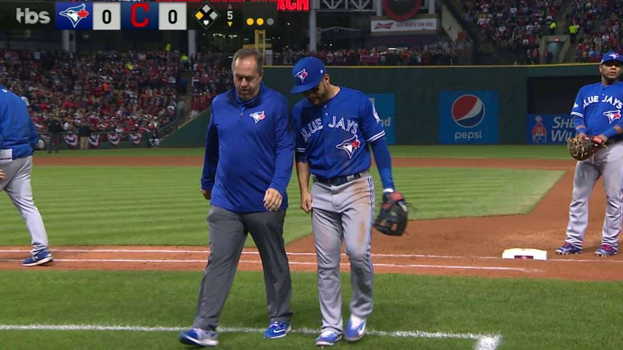 Travis (knee) exits Game 1, to undergo MRI