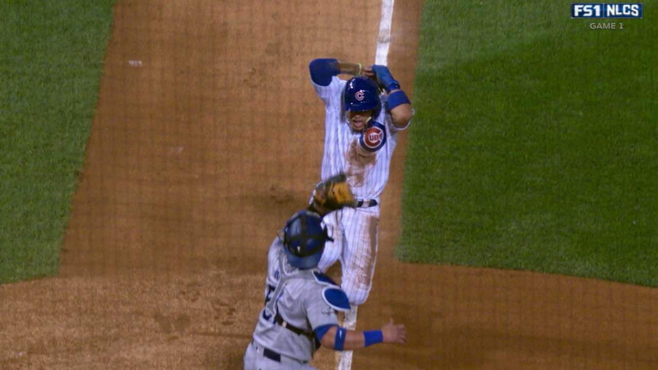 Radio Call: Baez steals home