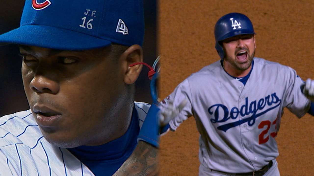 Dodgers get to Chapman in 8th