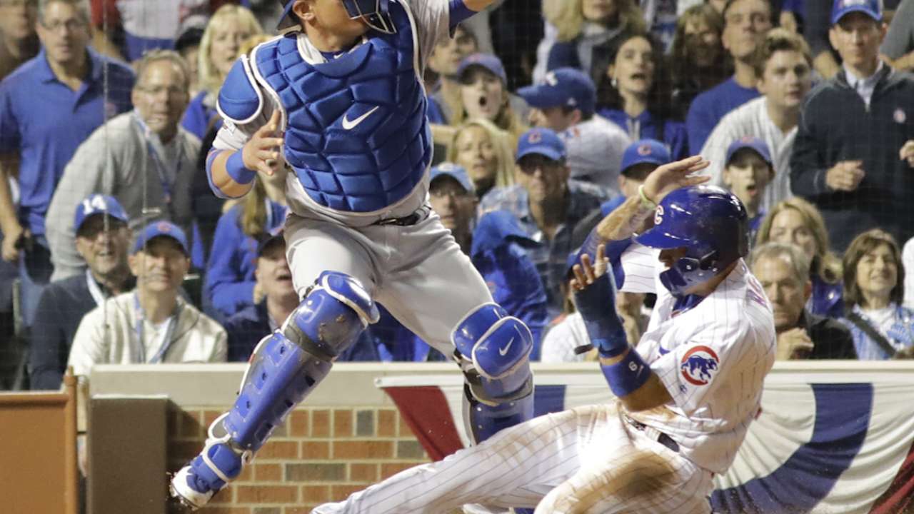 Maddon on Baez stealing home