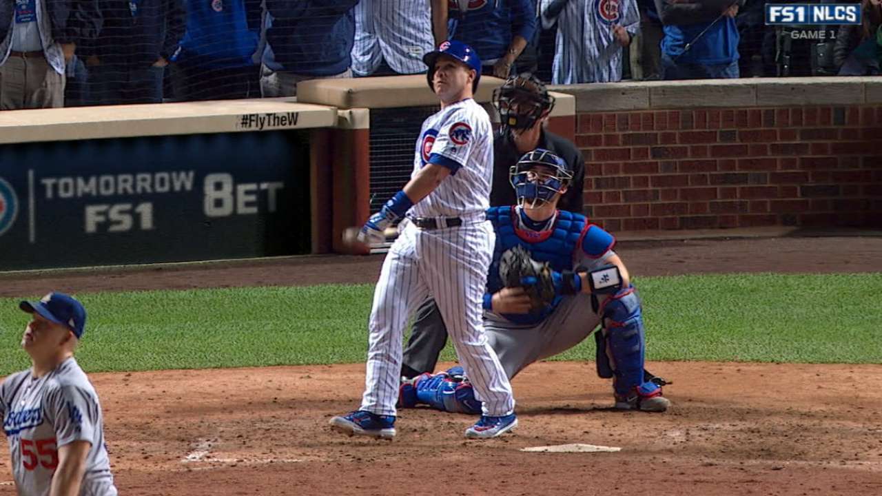 Miguel Montero y Javier Báez fueron los motores de Cubs en el Juego 1